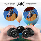 1Pc Portable Zoom Binoculars With FMC Lens Low Light Night Vision For