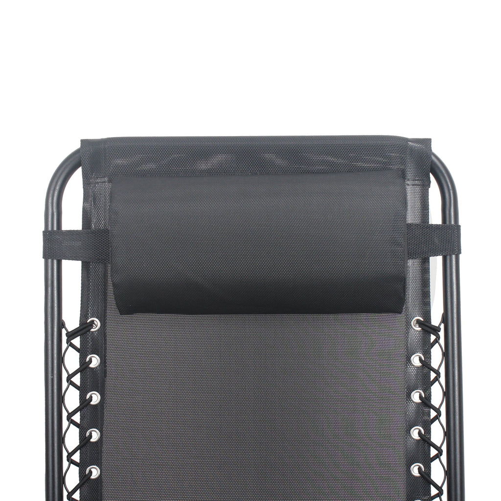 Zero Gravity Folding Recliner Chair with Headrest, Removable Tray and