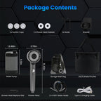 1Pc Portable Shower For Camping Include IPX7 Waterproof 6000mAh
