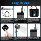 1Pc Portable Shower For Camping Include IPX7 Waterproof 6000mAh