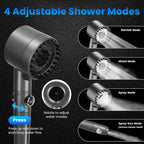 1Pc Portable Shower For Camping Include IPX7 Waterproof 6000mAh