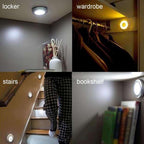 AMZER Motion Sensor LED Light - Energy Efficient Battery Operated 6