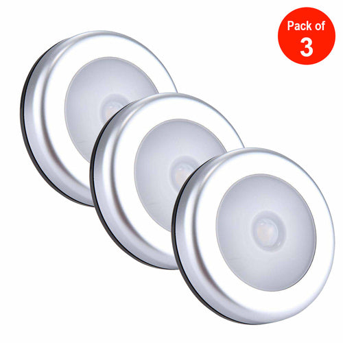 AMZER Motion Sensor LED Light - Energy Efficient Battery Operated 6