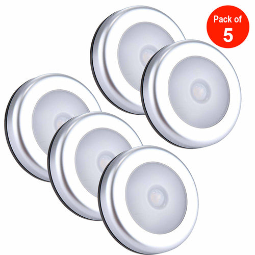 AMZER Motion Sensor LED Light - Energy Efficient Battery Operated 6