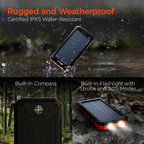 HyperGear SolPro 10K Fast Charge Solar 10000mAh PD Power Bank