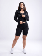 JupiterGear Athletic Zip-Up Crop Hoodie Jacket