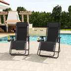 Zero Gravity Folding Recliner Chair with Headrest, Removable Tray and