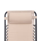 Zero Gravity Folding Recliner Chair with Headrest, Removable Tray and