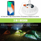 Rechargeable 60 LED Outdoor Camping Tent Light USB & Solar Lantern