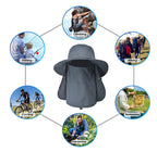 Wide Brim Sun Hat UV Protection Bucket Cap For Hiking Camping Fishing