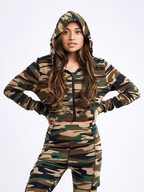 JupiterGear Athletic Zip-Up Crop Hoodie Jacket