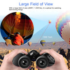 1Pc Portable Zoom Binoculars With FMC Lens Low Light Night Vision For