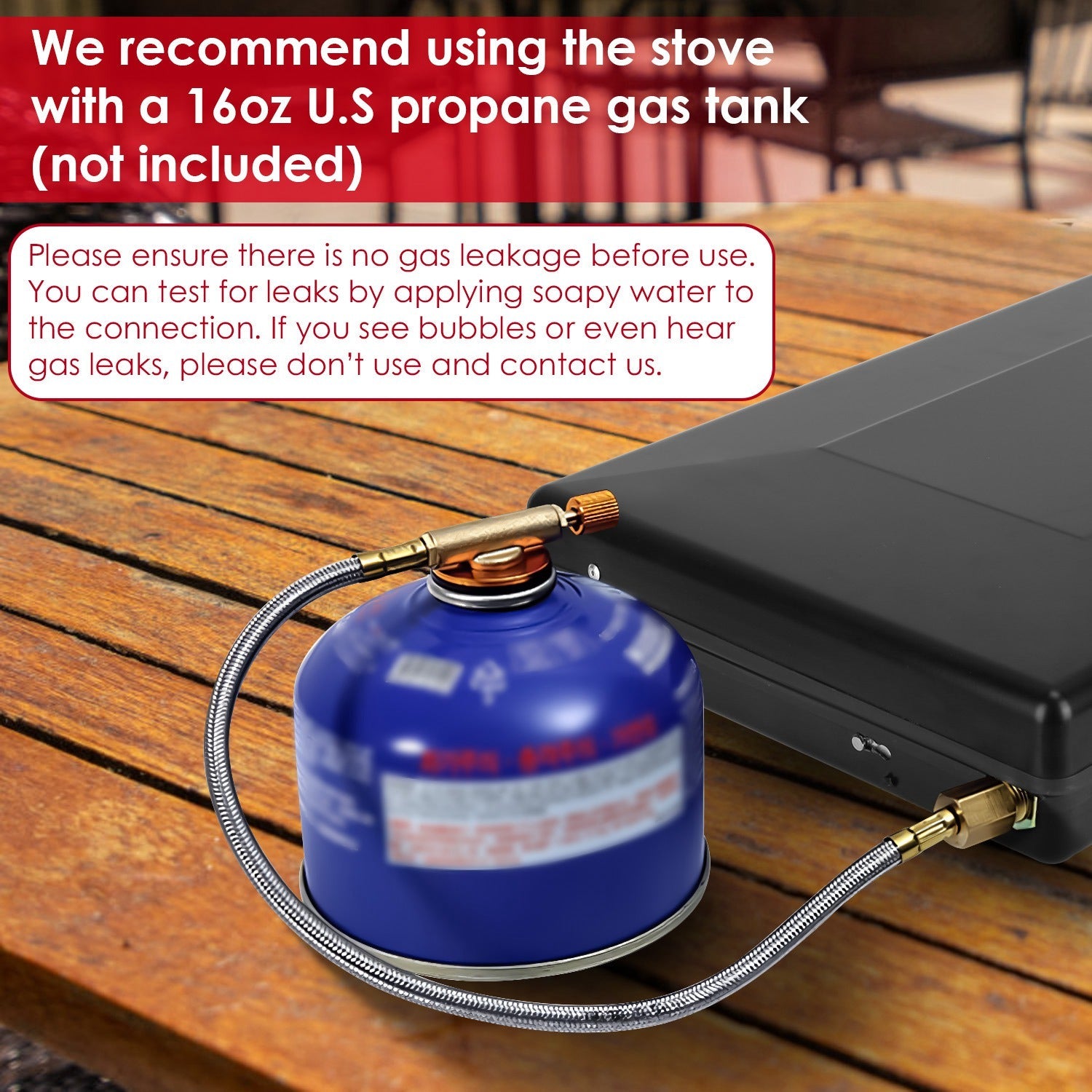 3 Burner Camping Stove 20000 BTU Portable Foldable Propane Stove With