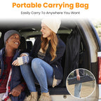 1Pc Foldable Camping Table With Storage Basket Rustproof Portable