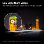 1Pc Portable Zoom Binoculars With FMC Lens Low Light Night Vision For