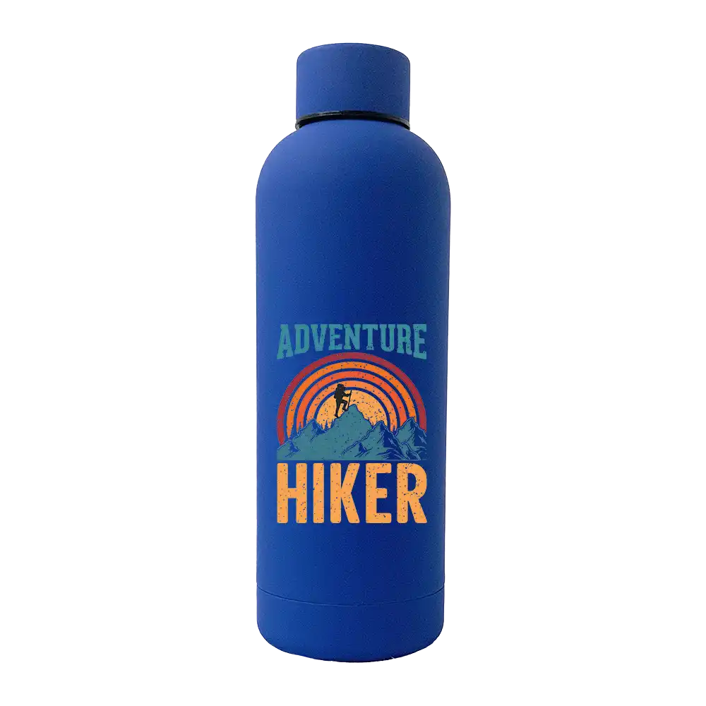 Adventure Hiker 17oz Stainless Rubberized Water Bottle