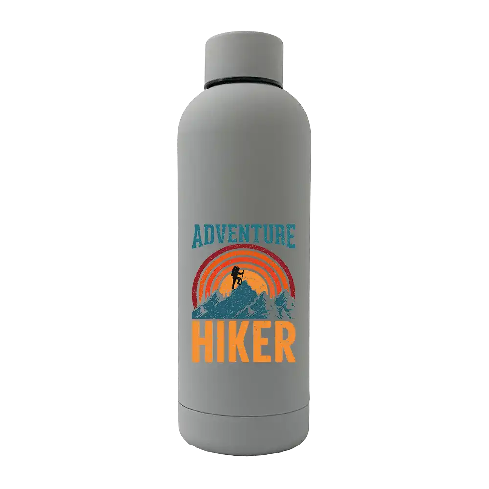 Adventure Hiker 17oz Stainless Rubberized Water Bottle