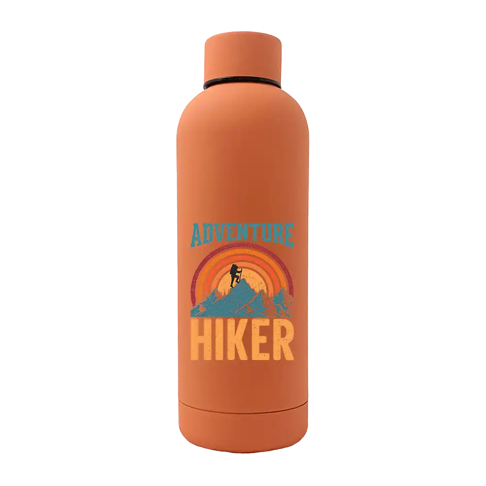Adventure Hiker 17oz Stainless Rubberized Water Bottle