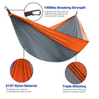 Double/Single Portable Hammock Set