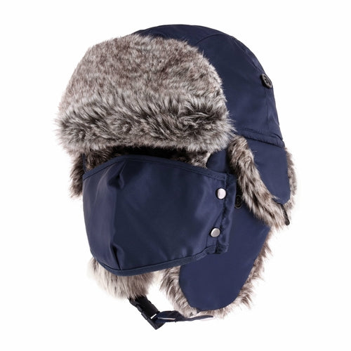 Waterproof Trapper Hat for Winter – Fur Lined Ushanka with Detachable