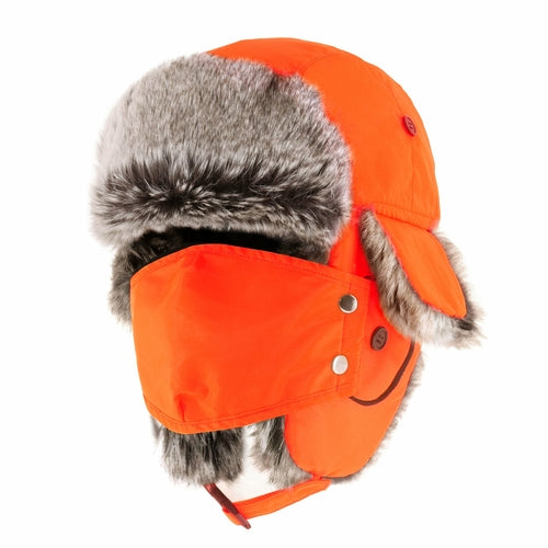 Waterproof Trapper Hat for Winter – Fur Lined Ushanka with Detachable