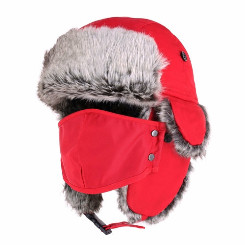Waterproof Trapper Hat for Winter – Fur Lined Ushanka with Detachable