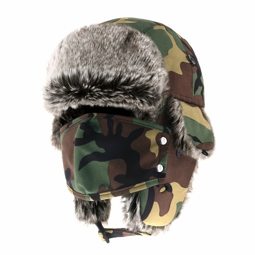 Waterproof Trapper Hat for Winter – Fur Lined Ushanka with Detachable