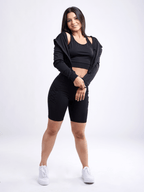 JupiterGear Athletic Zip-Up Crop Hoodie Jacket