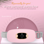 Electric Heating Menstrual Vibration Pad Belt For Period Pain Relief Cramps US