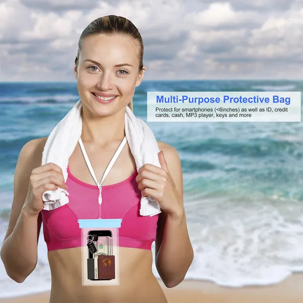 Universal IPX8 Waterproof Phone Pouch Dry Bag Case Underwater