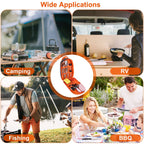 19Pcs Camping Cooking Utensil Kit Portable Picnic Cookware Outdoor