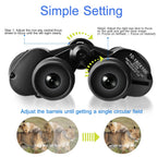 1Pc Portable Zoom Binoculars With FMC Lens Low Light Night Vision For