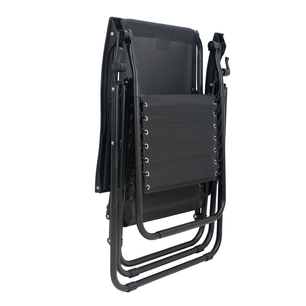 Zero Gravity Folding Recliner Chair with Headrest, Removable Tray and