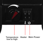 14 inch 1400w Freestanding Fireplace With Ntc Temperature Control Knob