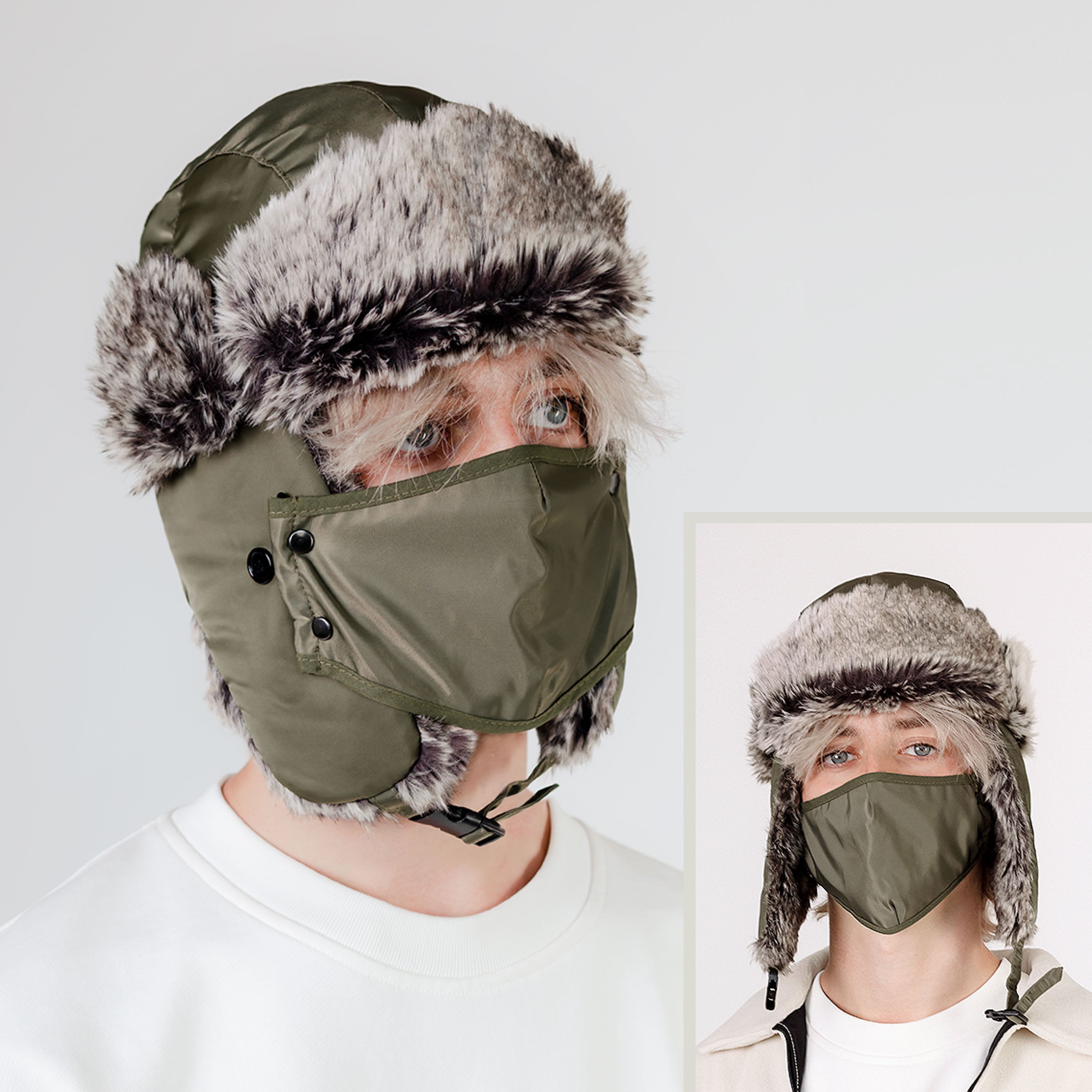Waterproof Trapper Hat for Winter – Fur Lined Ushanka with Detachable