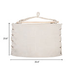 Distinctive Cotton Canvas Hanging Rope Chair with Pillows
