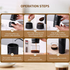 Portable Electric Espresso Machine for Travel, Car Coffee Maker