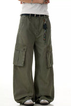Men's Wide Leg Cargo Pants