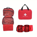 173pcs Large First Aid Kit: Portable Bag For Outdoor Hunting, Hiking,