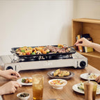 Leafy, Butane Gas Twin Burner Chef Gas Stove with Case (15,000 BTU)